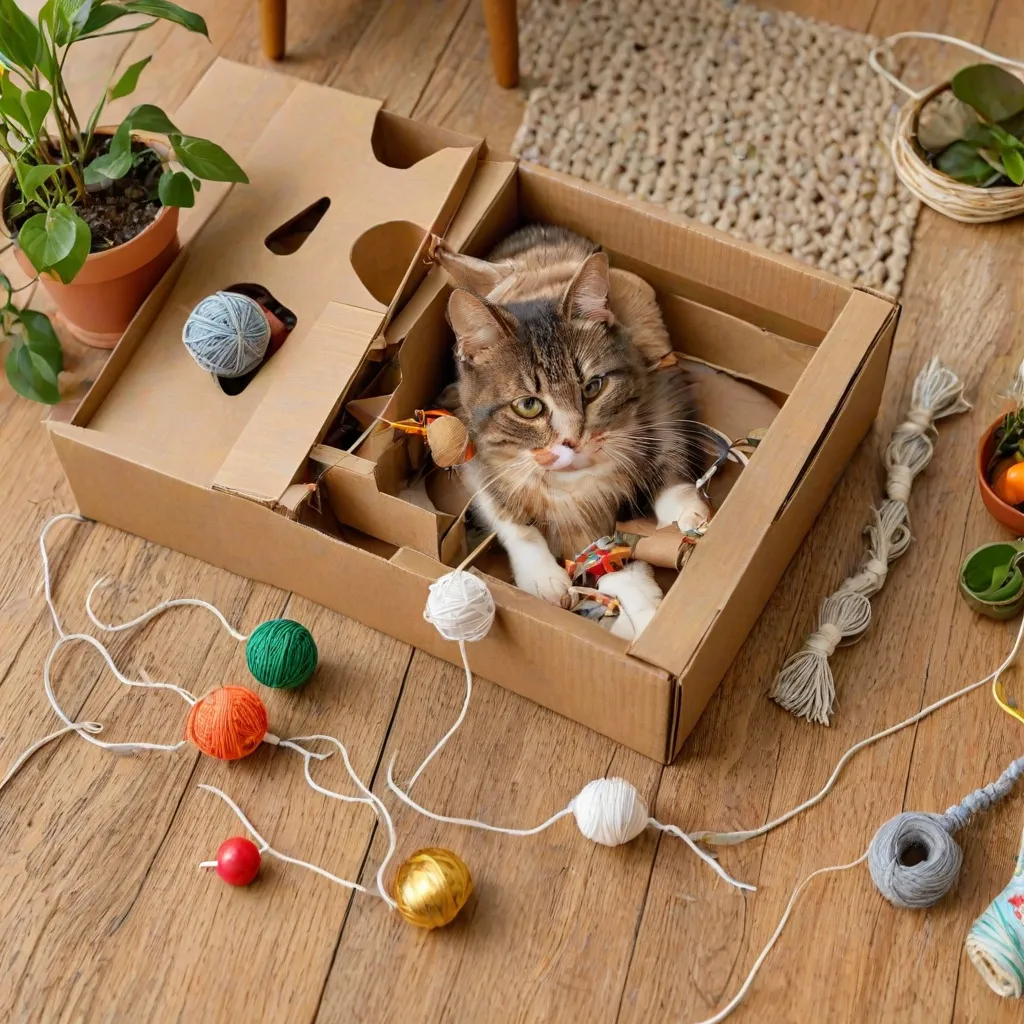 DIY zabawki dla kota - jak je zrobić?