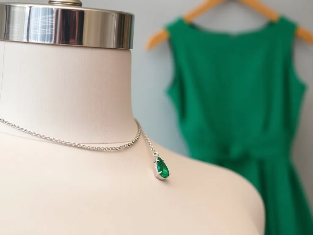 Jaka biżuteria do zielonej sukienki?