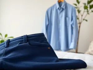 Jakie spodnie do niebieskiej koszuli?