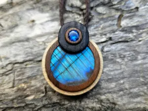 Drewniany naszyjnik handmade